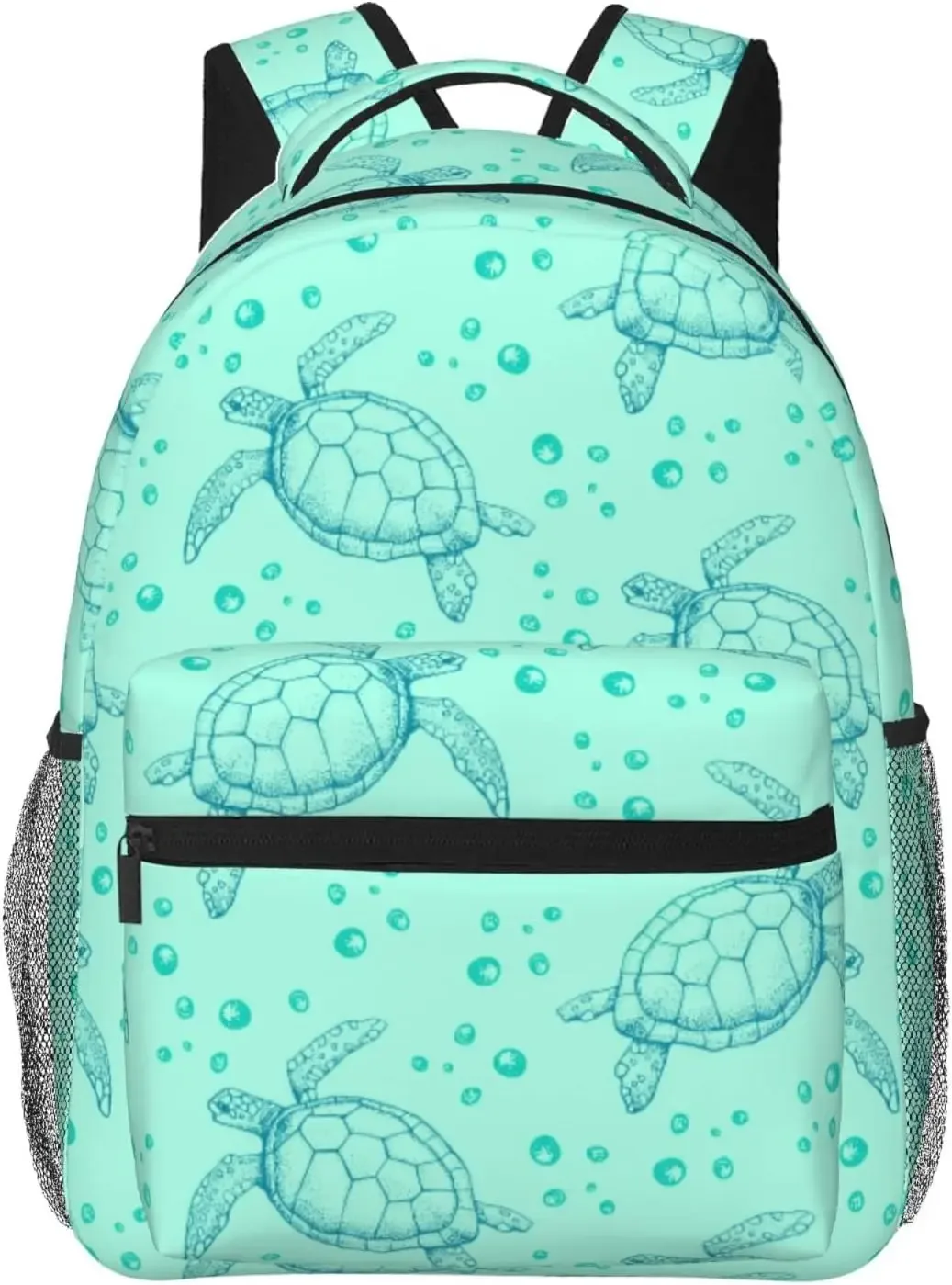 sac à dos pour ordinateur portable léger pour hommes et femmes, tortue de mer, étoile de mer, coquille de méduse, cartable universitaire, sac à dos décontracté, sac de voyage
