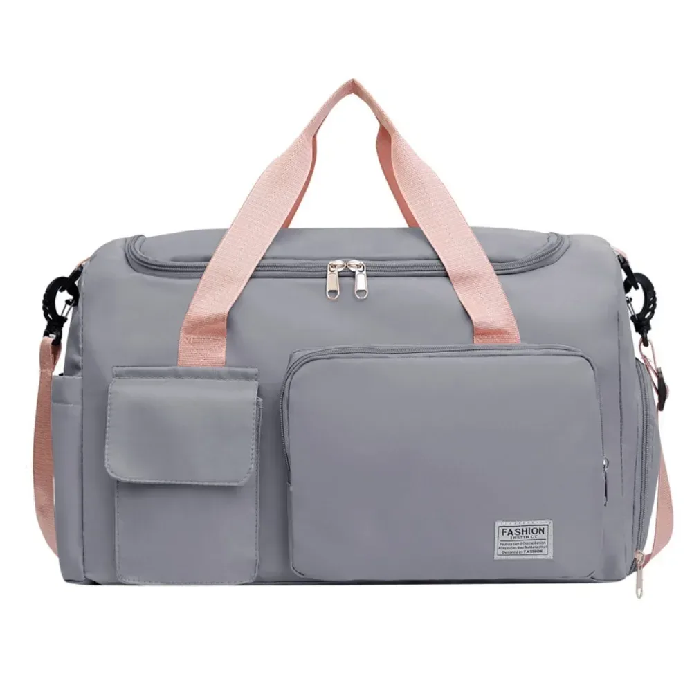 sac de voyage oxford pliable multifonctionnel en nylon, sac de sport multicouche avec compartiment à chaussures, sac à main de grande capacité