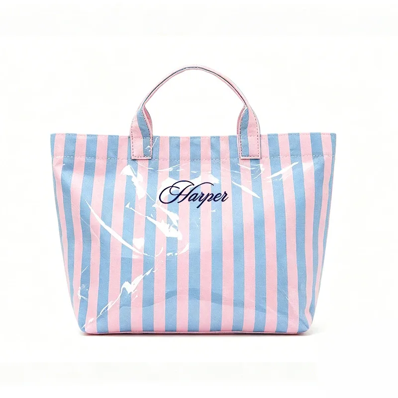 sac fourre-tout rayé personnalisé 1 pièce, sac de plage sur mesure, sac de voyage étanche, cadeau pour demoiselle d'honneur, cadeaux pour enterrements de vie de jeune fille, cadeau de mariage