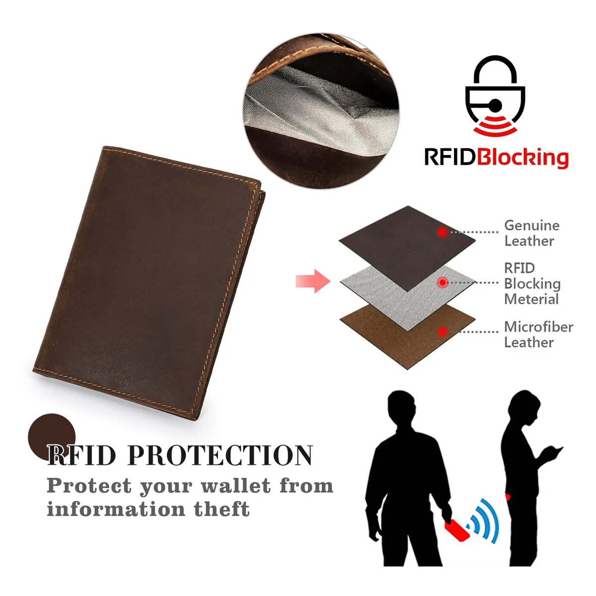 portefeuille de passeport personnalisé en cuir véritable, housse de protection avec étui pour airtag, porte-cartes de voyage rfid pour hommes et femmes
