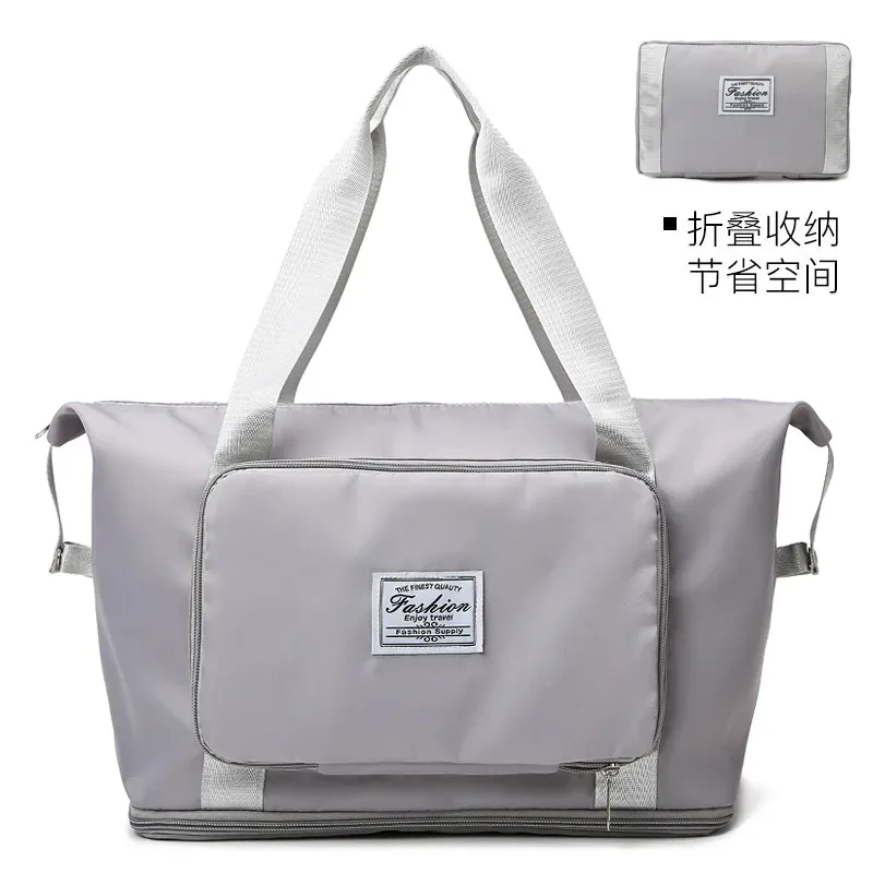 nouveau sac de voyage grande capacité pour courts séjours, avec séparation sec/humide, sac de sport et de natation, bagage pliable à main en tissu oxford résistant à l'eau