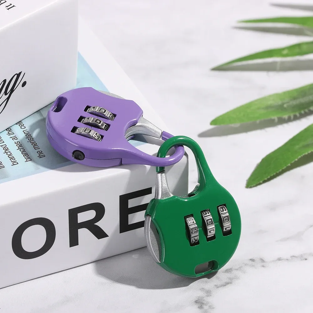 mini cadenas à 3 chiffres en métal, serrure à mot de passe blocode, valise de voyage, protecteur de journal, outil de sécurité, étui de psych, fourniture