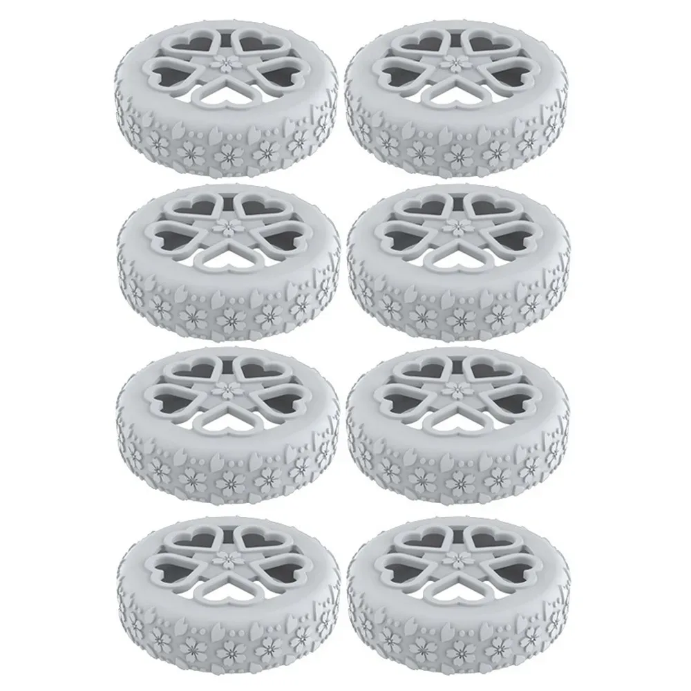 8 pièces de protections en silicone pour roulettes de bagages, anti-bruit, antidérapantes, pour valises, réduisent l'usure des roues