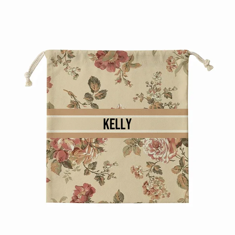 sac en toile pour épaules, poches à cordon de serrage, sac à dos de shopping personnalisé pour étudiant, pochette en coton pour salle de sport, sac de rangement de voyage