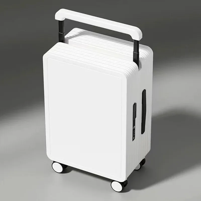Valise à bagages à poignée large pour femmes et hommes valise de voyage 20-26 pouces sac de cabine bagage de grande capacité avec roues lisses