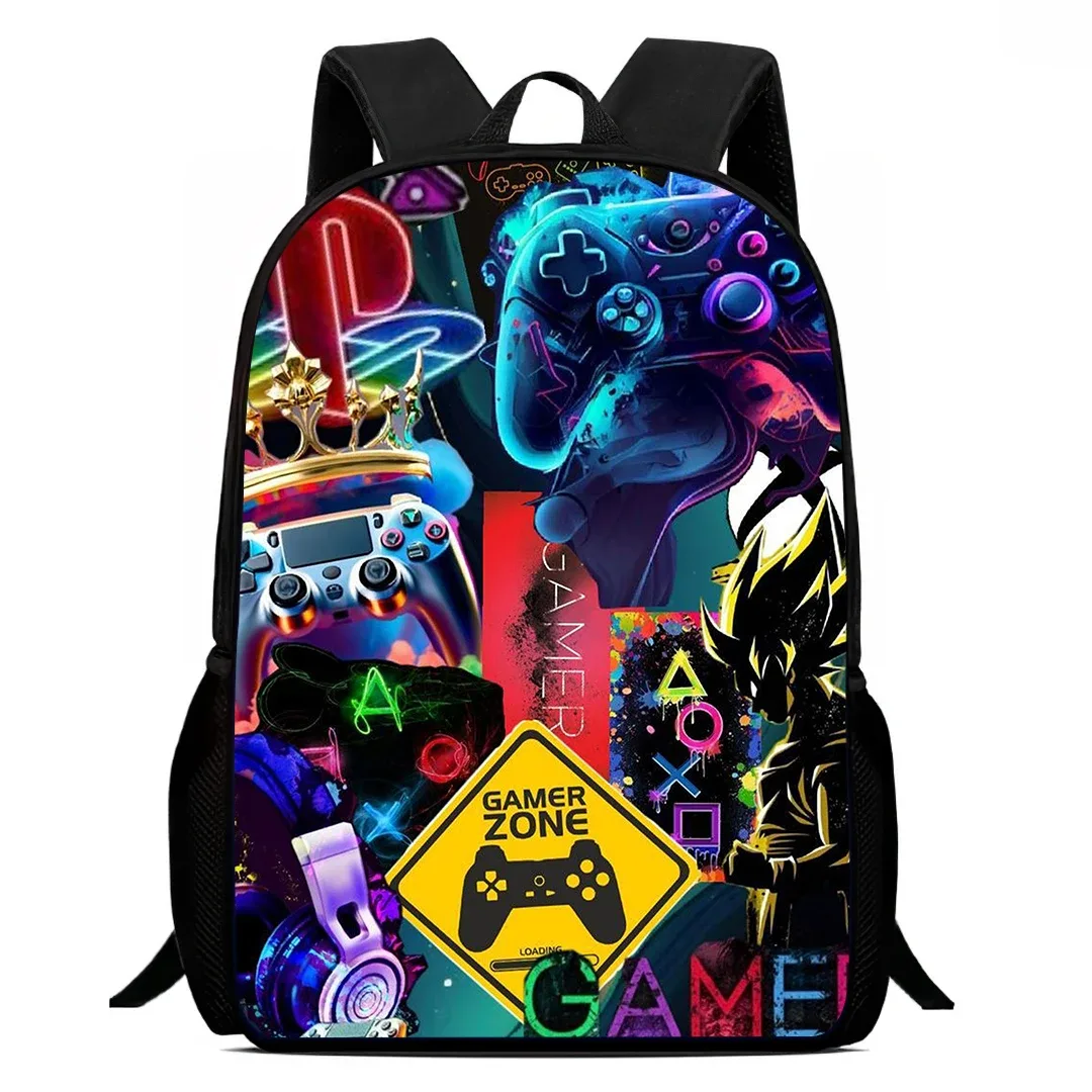 sac à dos de dessin animé fortnite de 15 pouces pour garçons et filles unisexe, sac à dos d'école, sac à dos léger pour étudiants, sac à dos de grande capacité