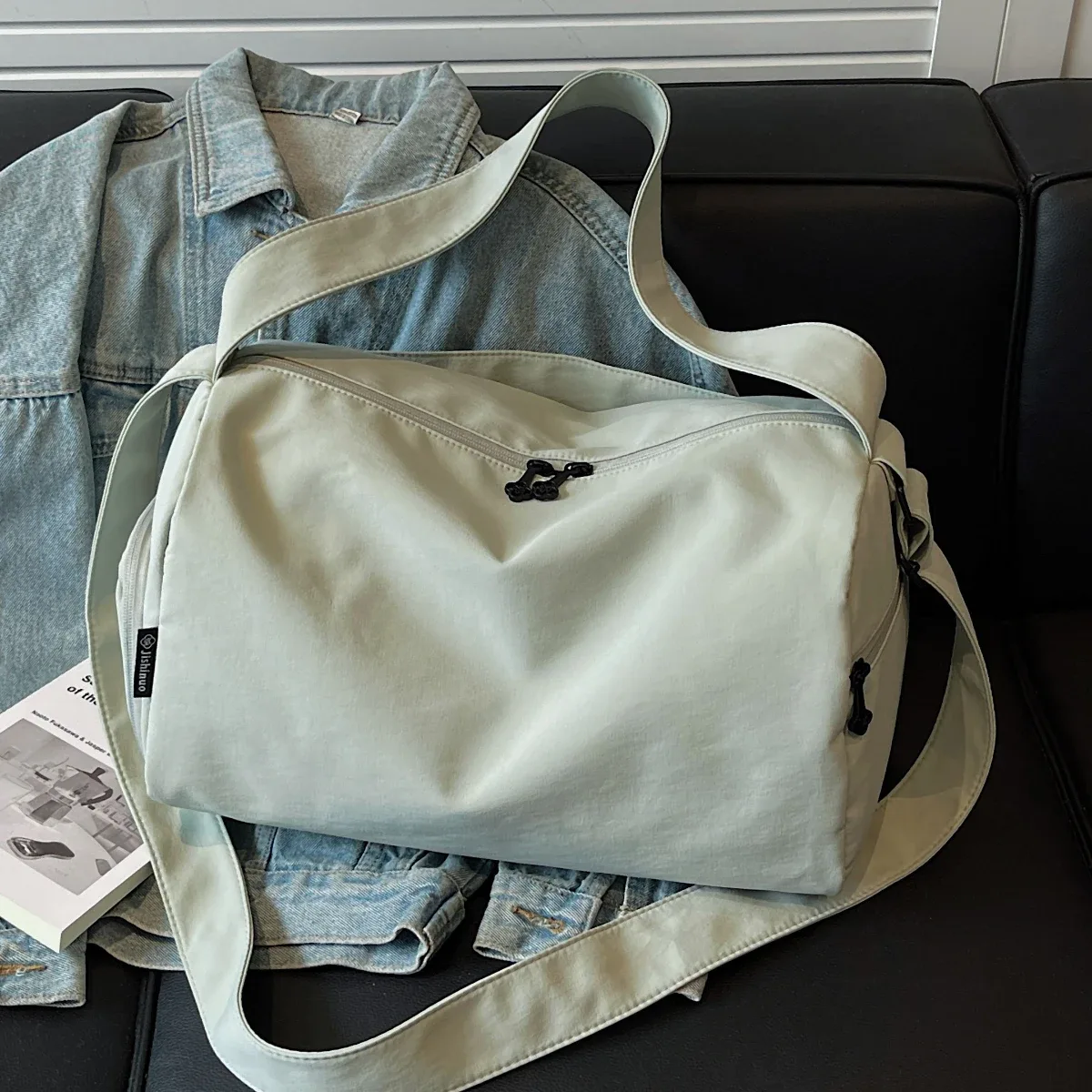 sac de fitness de sport pour femme, sac de natation à séparation humide et sec, sac de voyage de grande capacité pour courte distance, sac de rangement pour bagages de voyage, comprenant compartiment à chaussures