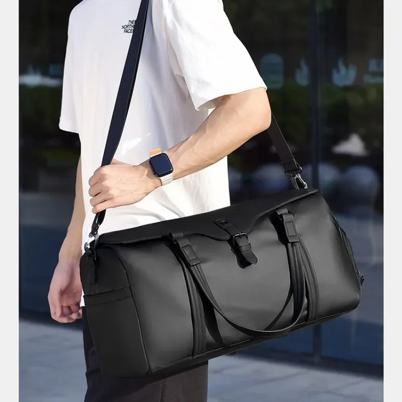 sacs de voyage décontractés pour hommes, sac bandoulière, grande capacité, sacs à main pour bagages, sacs à main pour voyages d'affaires, sacs de voyage imperméables pour hommes