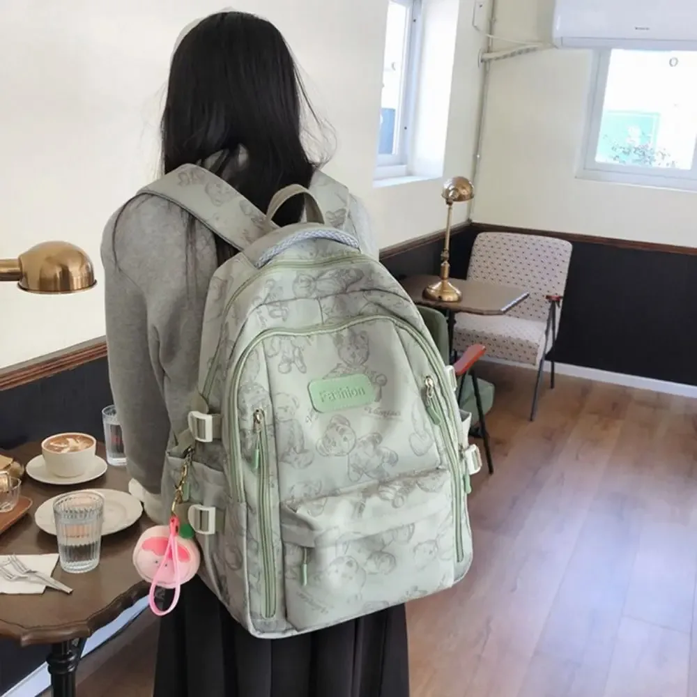 sac à dos mignon de grande capacité en nylon ultra-léger pour étudiants