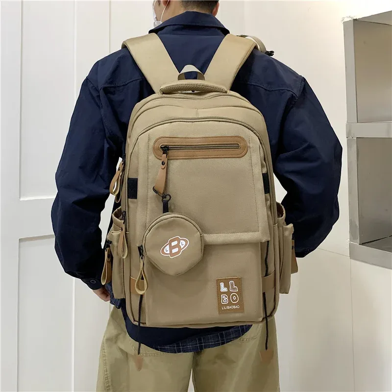 sac à dos de grande capacité en tissu oxford, sac à dos de voyage pour étudiants de banlieue pour hommes