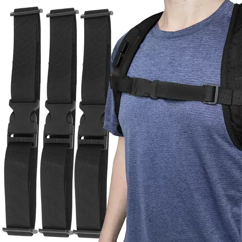2 pièces sac à dos sangle harnais réglable bandoulière pour sac camping en plein air sacs tactiques sangles accessoires pour sac à dos