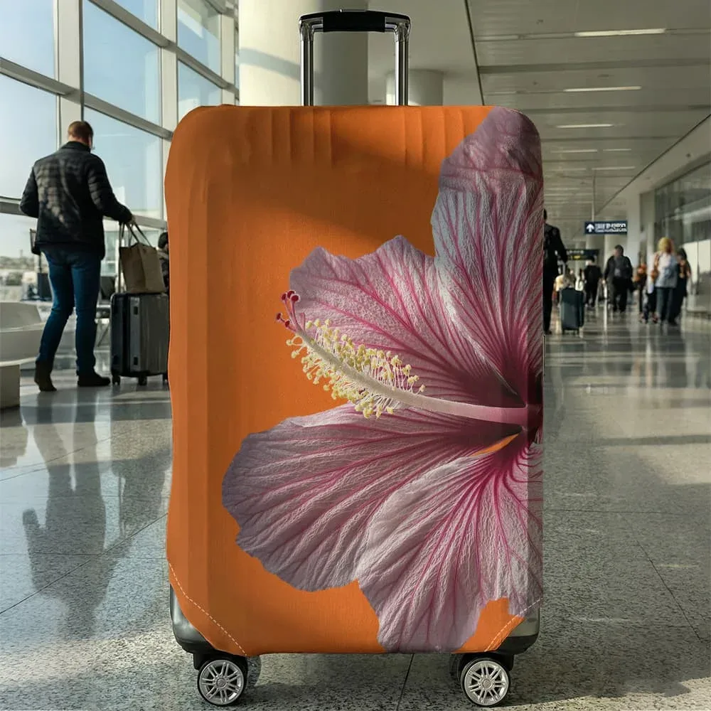 housse de protection pour bagages à motifs floraux, adaptée aux bagages de 18 à 32 pouces, avec protège-poignées, accessoires de voyage