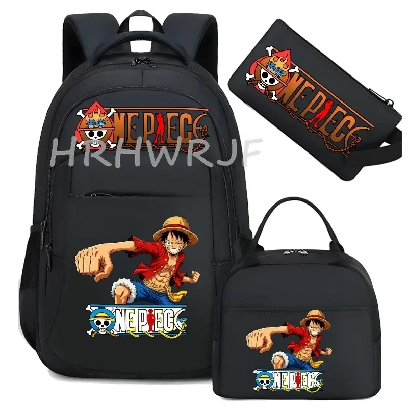 sac à dos one piece monkey d luffy camouflage, grand sac de voyage pour adolescents, sac d'école pour femmes et hommes, sac à dos décontracté pour ordinateur portable