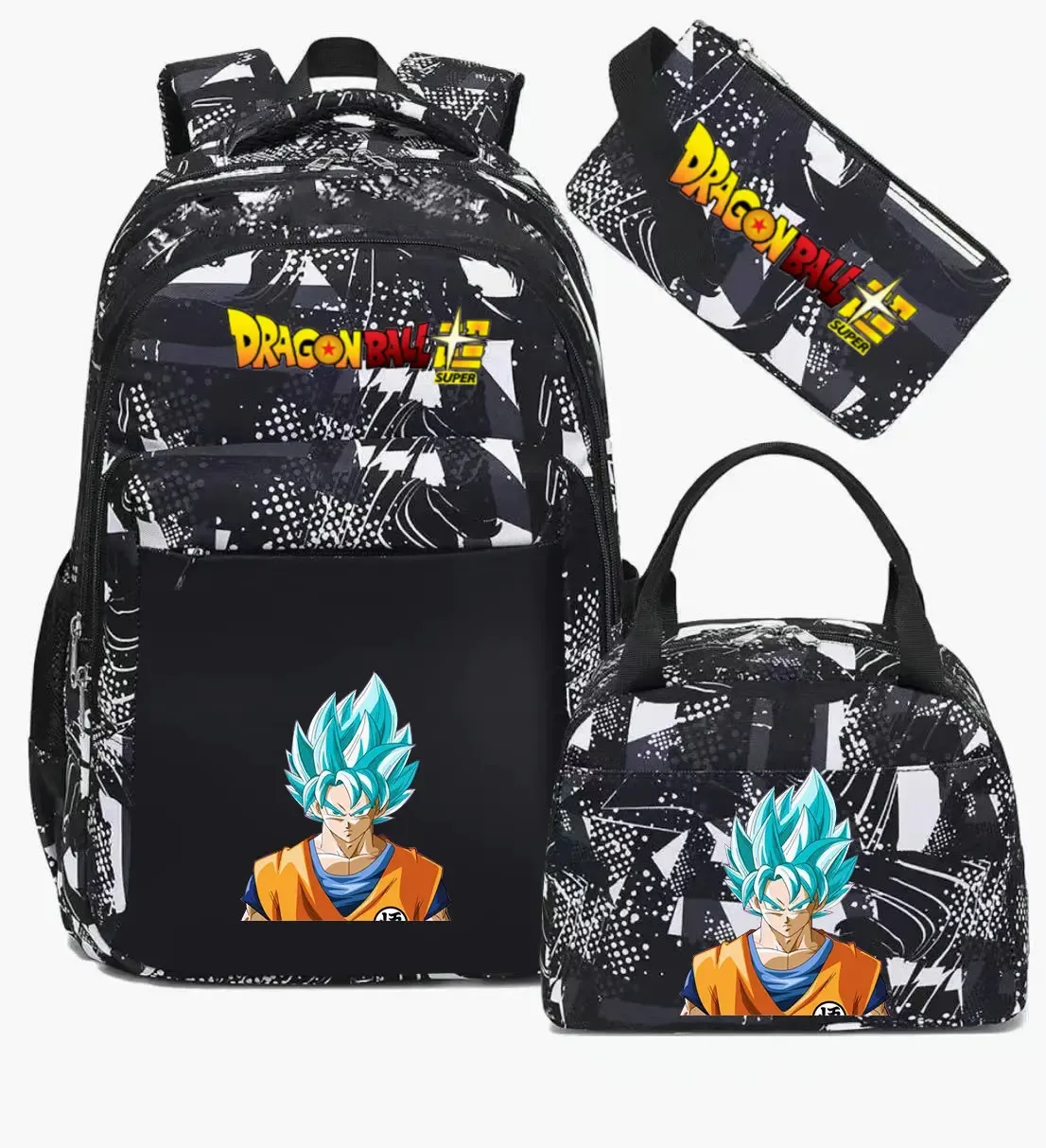 sac à dos dragon ball, sac d'école camouflage, grande capacité, pour lycéens, garçons et filles, mochila de voyage