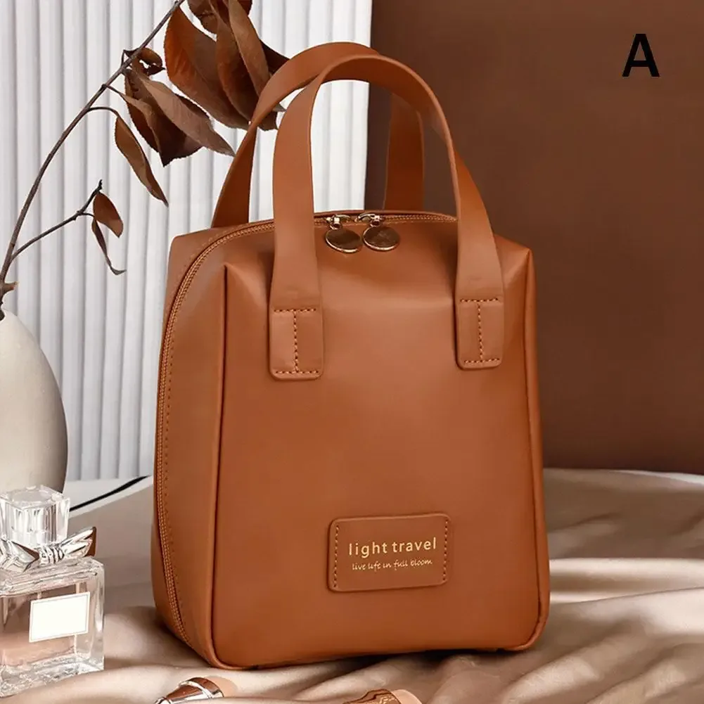 sac de rangement de voyage, sacs à cosmétiques de grande capacité, trousse de toilette portable en cuir pu imperméable pour femmes, organisateur de maquillage