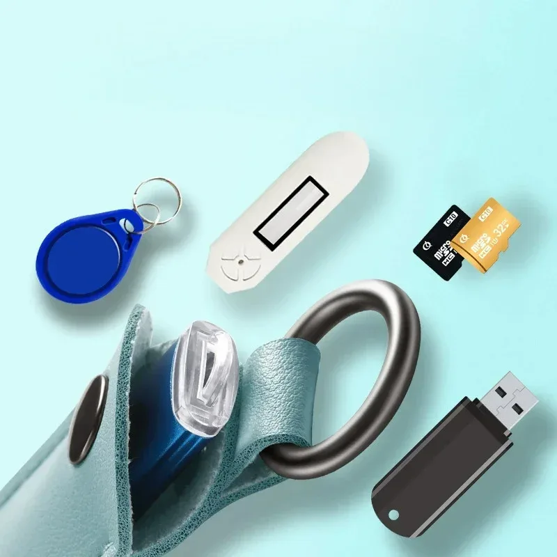 étui en cuir pour clé usb, porte-clés anti-perte, housse de protection pour clé usb, sac de rangement pour clé usb, support portable pour clé usb