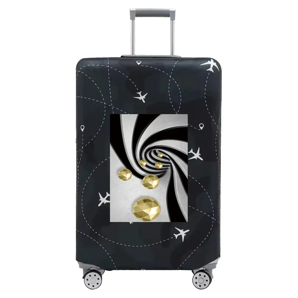 housse de protection pour bagages, housse de protection extensible anti-poussière pour bagages de 18 à 32 pouces, accessoires de voyage, série à motifs 3d
