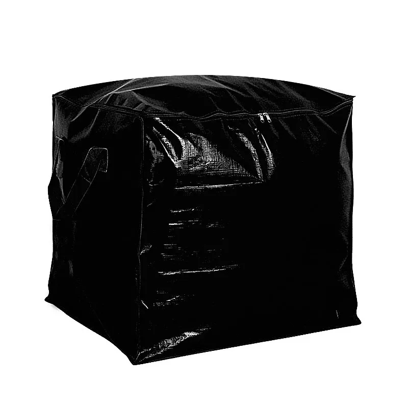 sac de déménagement grande capacité 75-240l, sac de rangement tissé avec poignées et fermeture éclair pour vêtements, literie, voyage, maison, organisateur de placard