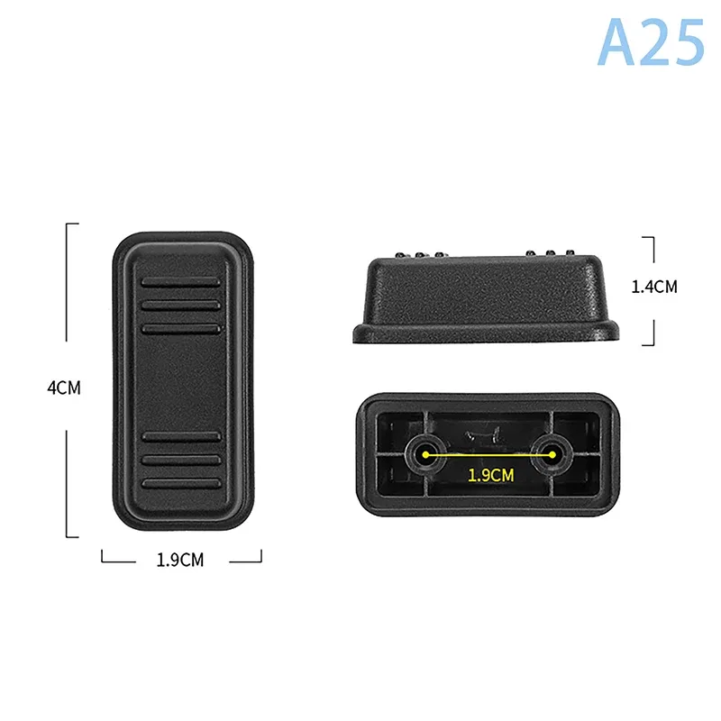 1 pièces noir remplacement en plastique goujon bagages pieds tampons bagages goujon pied pieds tampons pour tous les sacs de valise support de bagages pieds 2025