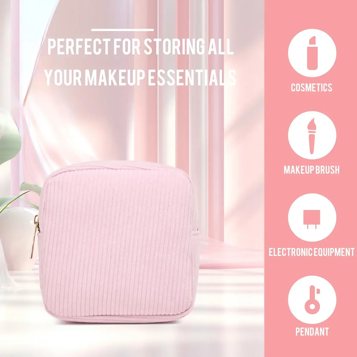 mini trousse de toilette, trousse d'urgence, trousse à cosmétiques esthétique, petite trousse de maquillage, trousse à serviettes hygiéniques en velours côtelé pour femmes