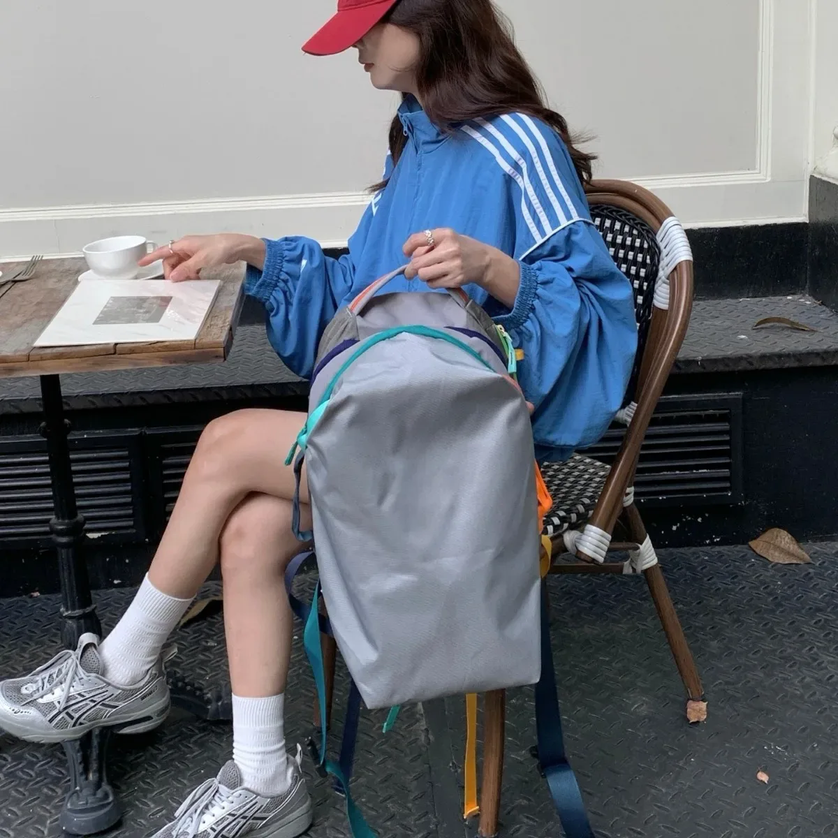 sac à dos de randonnée léger 28l, couleur tendance dopamine, grande capacité, sac à dos de voyage en plein air, sac à dos décontracté unisexe
