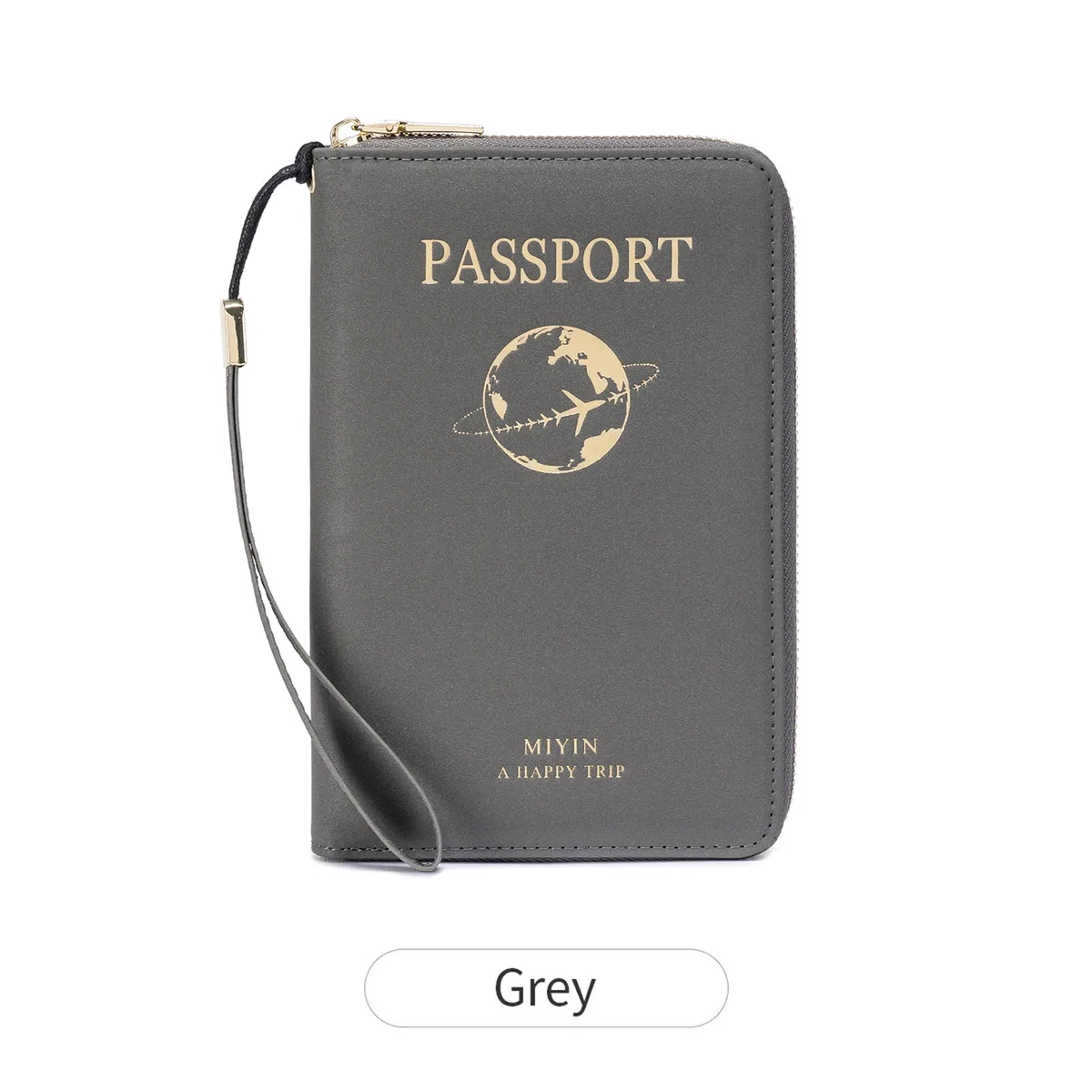 porte-passeport rfid miyin en cuir pu, indispensable pour les voyages en famille, pour cartes de crédit, billets et documents, unisexe