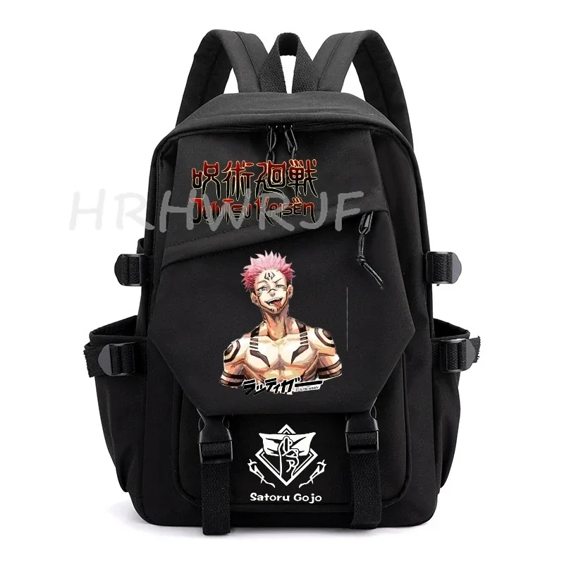 sac à dos anime jujutsu kaisen gojo satoru, grande capacité, pour ordinateur portable, école, voyage, pour femmes et hommes, mochilas décontractées