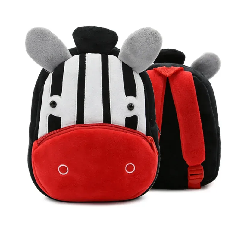 sacs à dos d'animaux de dessin animé 3d pour enfants, sac d'école en peluche douce pour enfants de la maternelle, cartables kawaii pour enfants, filles et garçons