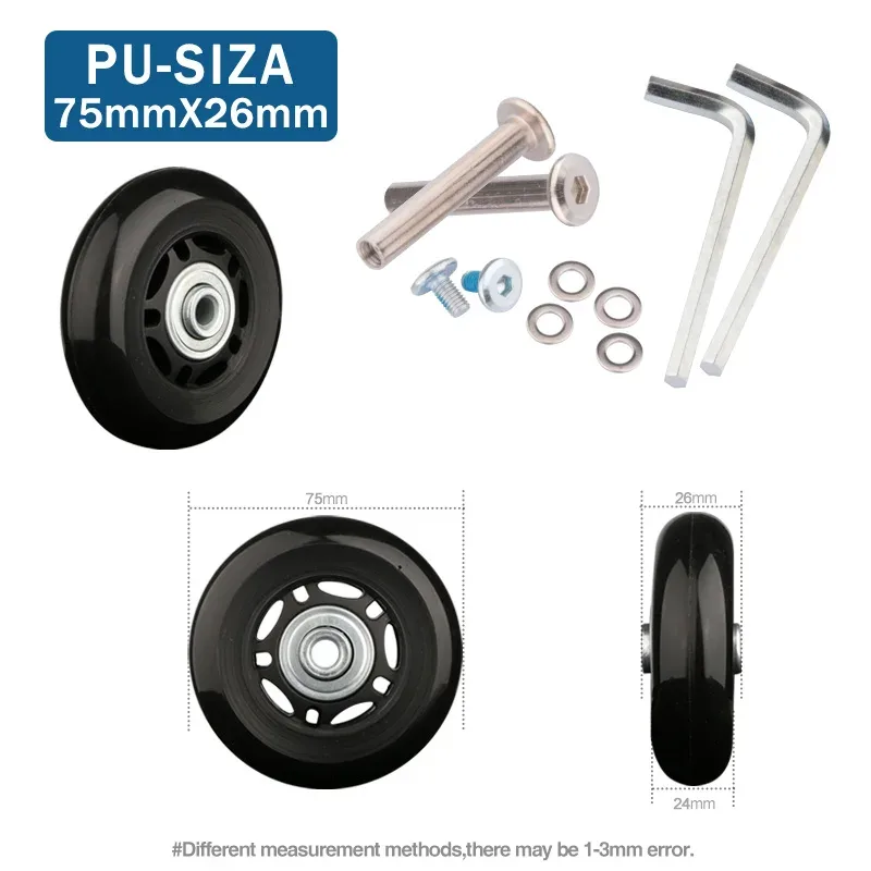 roues de remplacement universelles pour bagages de voyage, accessoires de réparation de valise, à la mode, 360 spinner
