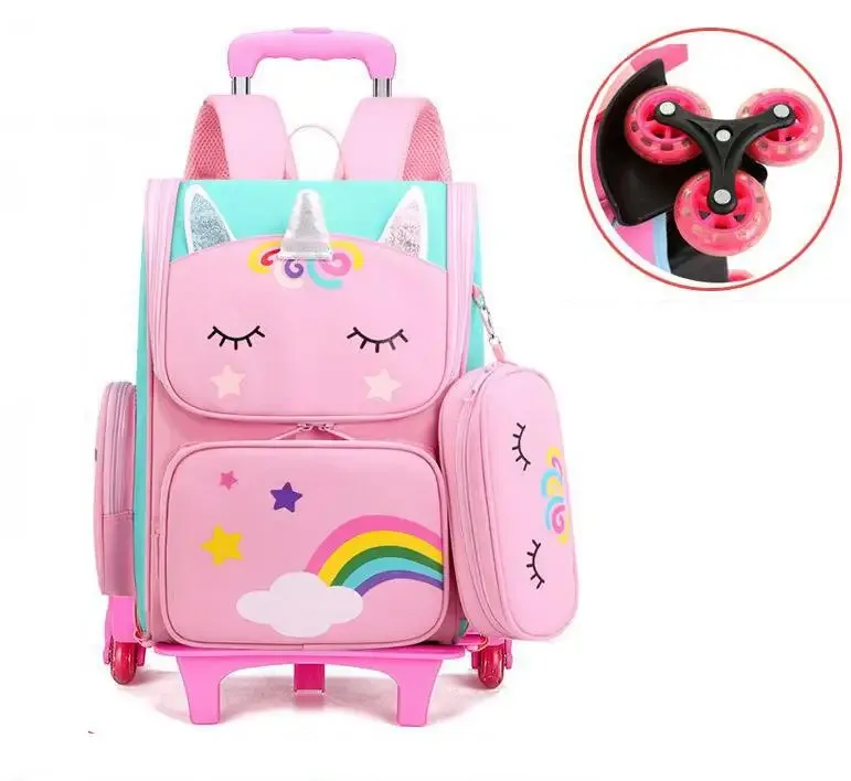 sac à dos à roulettes pour enfants, sac à roulettes, sacs à roulettes pour filles, sac à dos à roulettes pour filles
