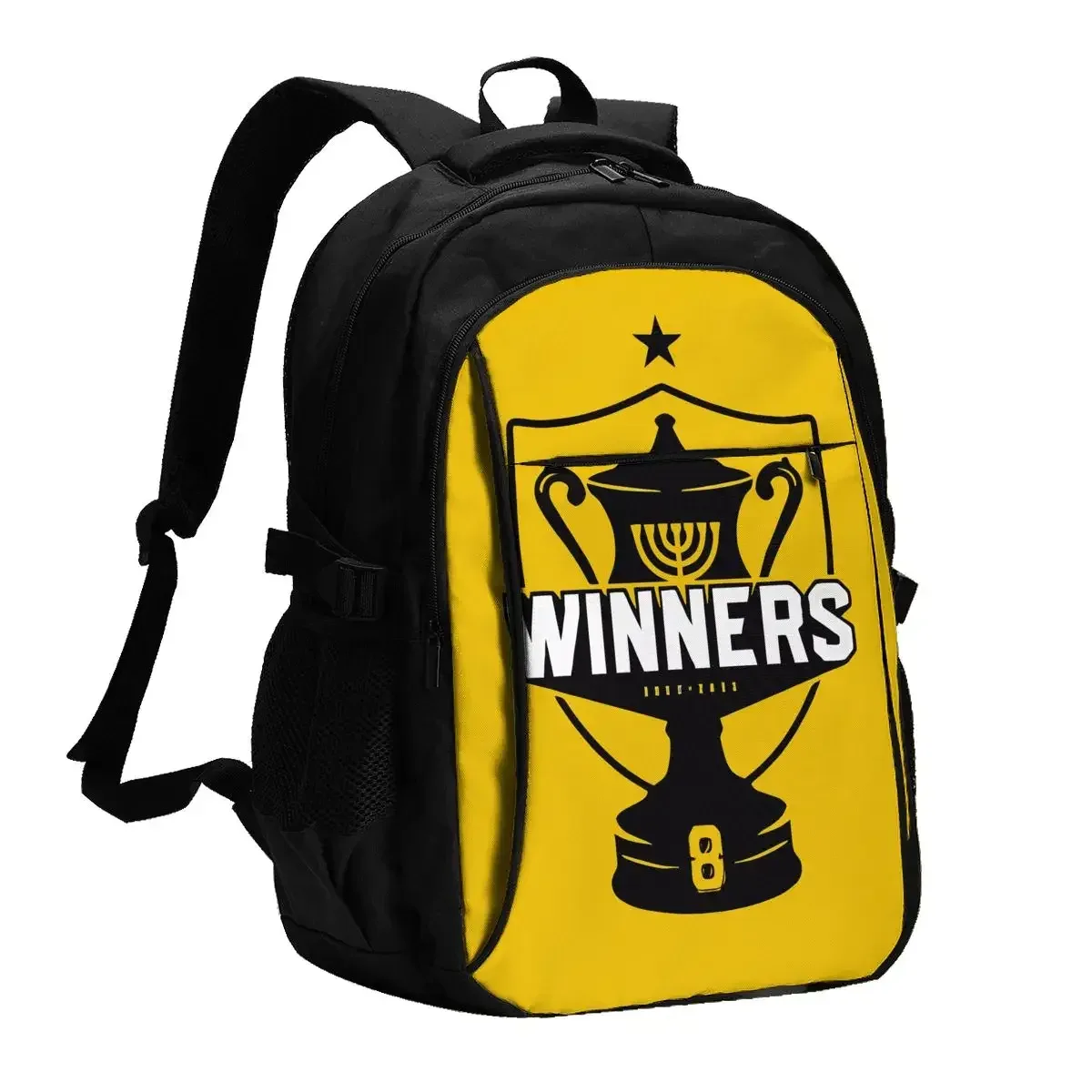 b-beitar fcbj jérusalem sac à dos de voyage pour ordinateur portable, sac à dos d'affaires résistant à l'eau avec port de chargement usb sac d'université hommes femmes