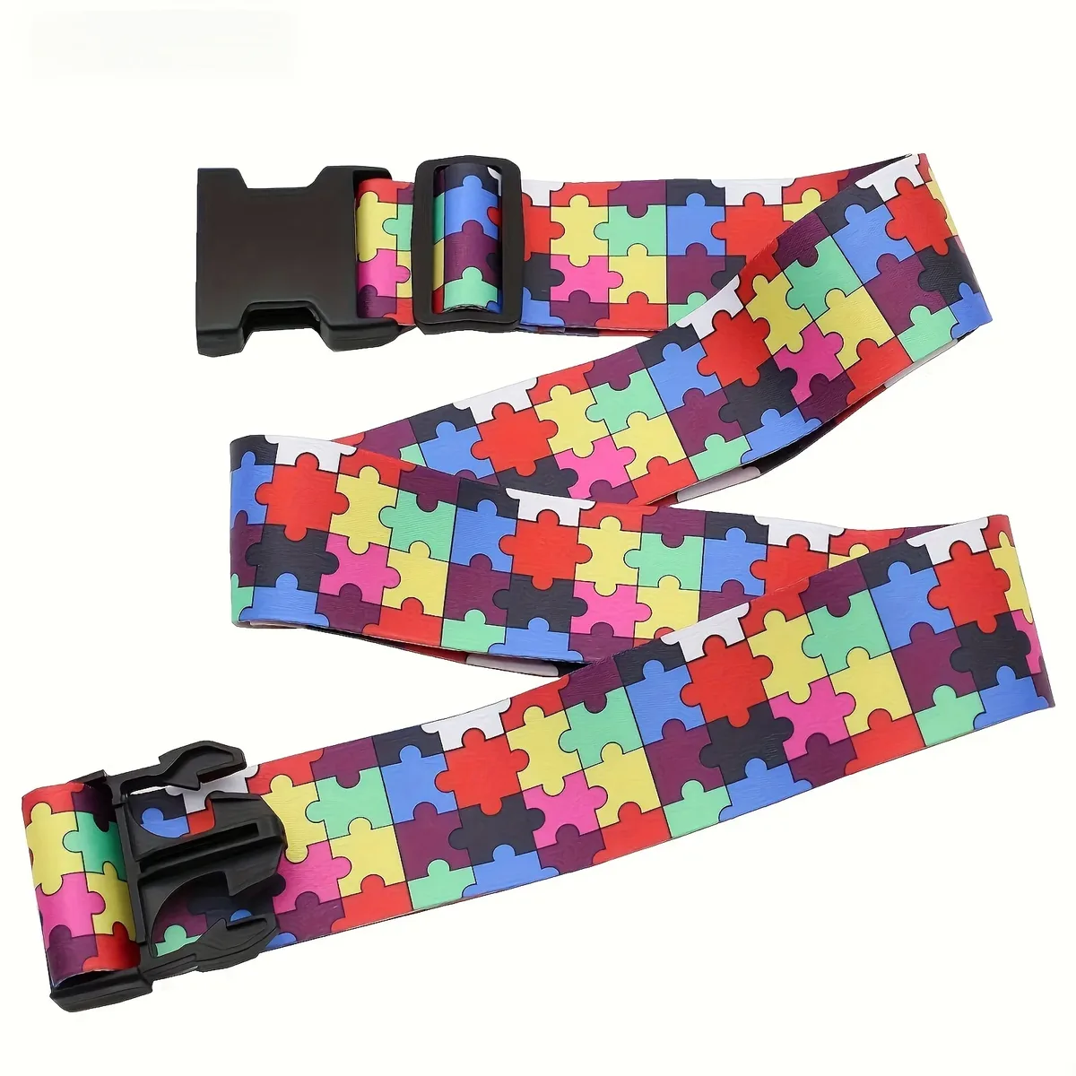 nouvelles sangles de bagage droites et colorées pour valise, ceinture de bagage en polyester avec boucle de déverrouillage réglable, accessoire de voyage