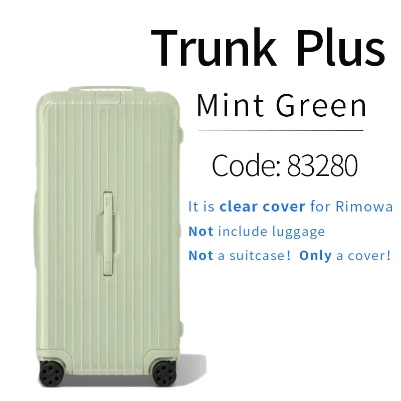 housse transparente pour valise rimowa clear protective cover essential trunk plus 33 pouces, housse de protection pour bagages rimowa