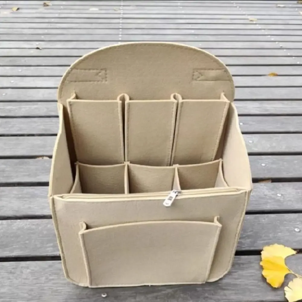 Sac à dos en feutre pour organisateur de maquillage, sac de voyage intérieur, sac Portable, sacs à cosmétiques adaptés à diverses sacs à dos pour femmes