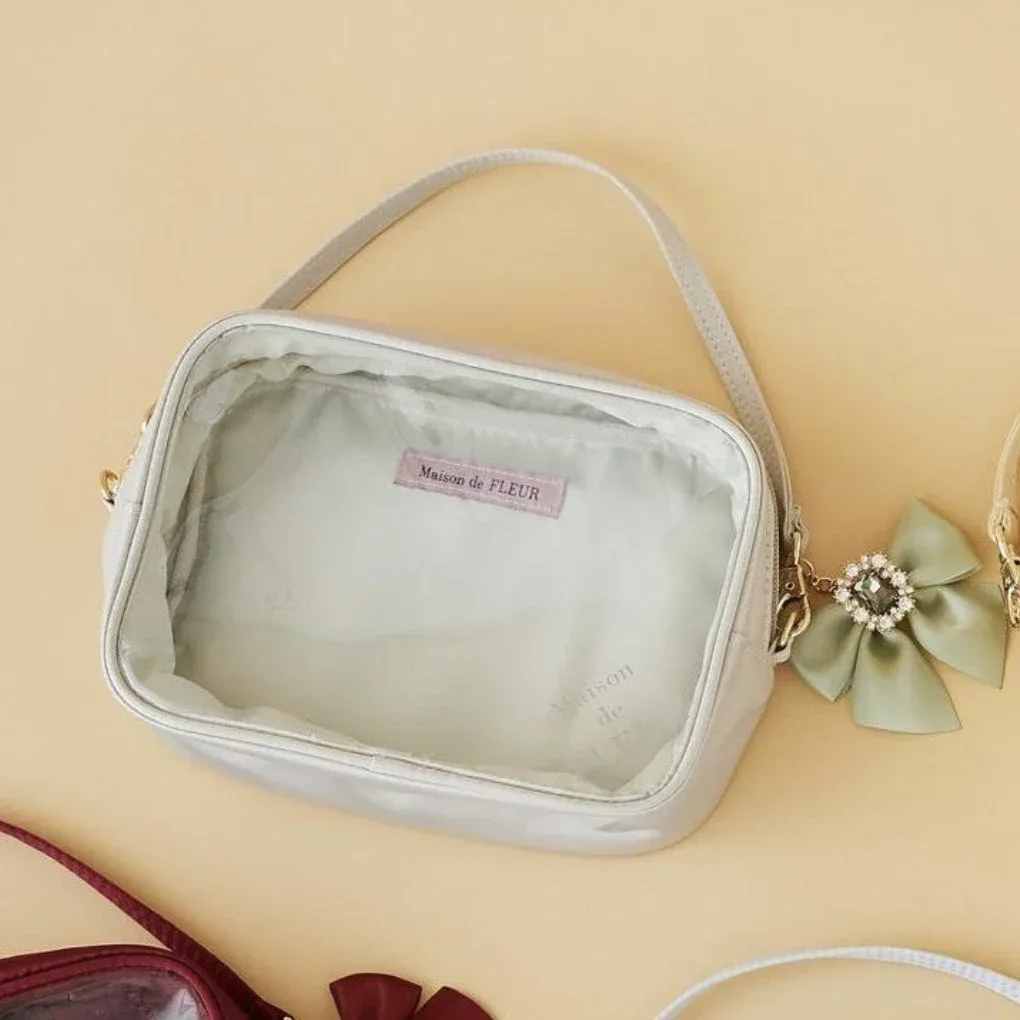 trousse de maquillage estivale pour femme, style japonais doux et mignon, fermeture éclair, nouveauté 2025, sacs de rangement suspendus macaron pour femmes