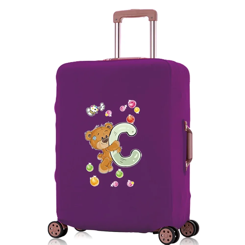 juste anti-poussière pour bagages de voyage, housses de protection pour bagages, accessoires de voyage, motif de la série bear letter, 18 "-32", 20223