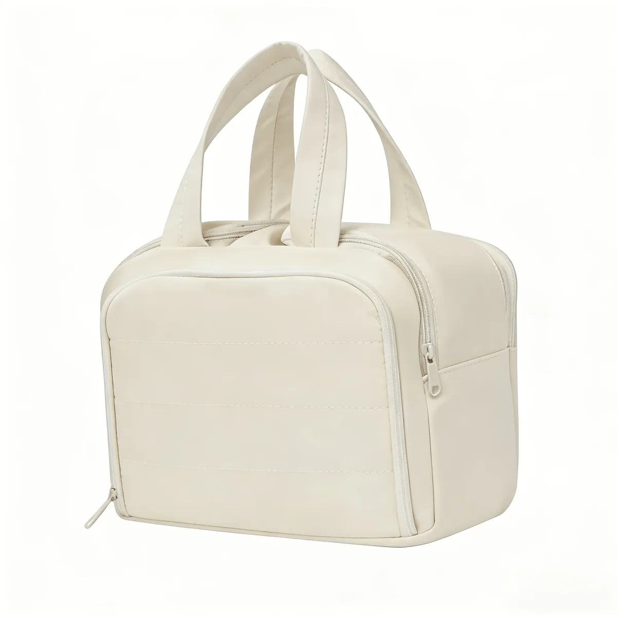 sac de maquillage de voyage grande capacité, organisateur de cosmétiques avec poignée, sac de rangement multi-compartiments pour articles de toilette pour femmes