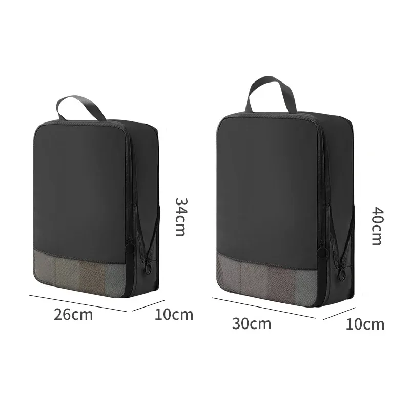 ensemble de 2 pièces, organisateur de voyage souple, sac de rangement, valise, cubes d'emballage, ensemble de bagages portables, vêtements, sous-vêtements, pochette de rangement compressible