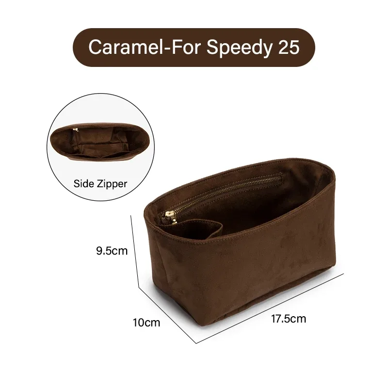 wuta original sac en velours organisateur pour lv speedy 20 25 30 35 sac à main insérer sac à main sac intérieur portable voyage stockage sacs de maquillage