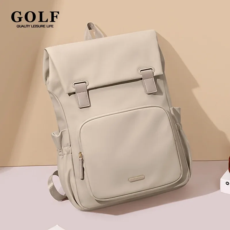 Sac à dos de GOLF pour femmes, antivol, pour ordinateur portable, compartiment de travail de 16 pouces, élégant et mignon, sac de voyage pour ordinateur portable, étanche