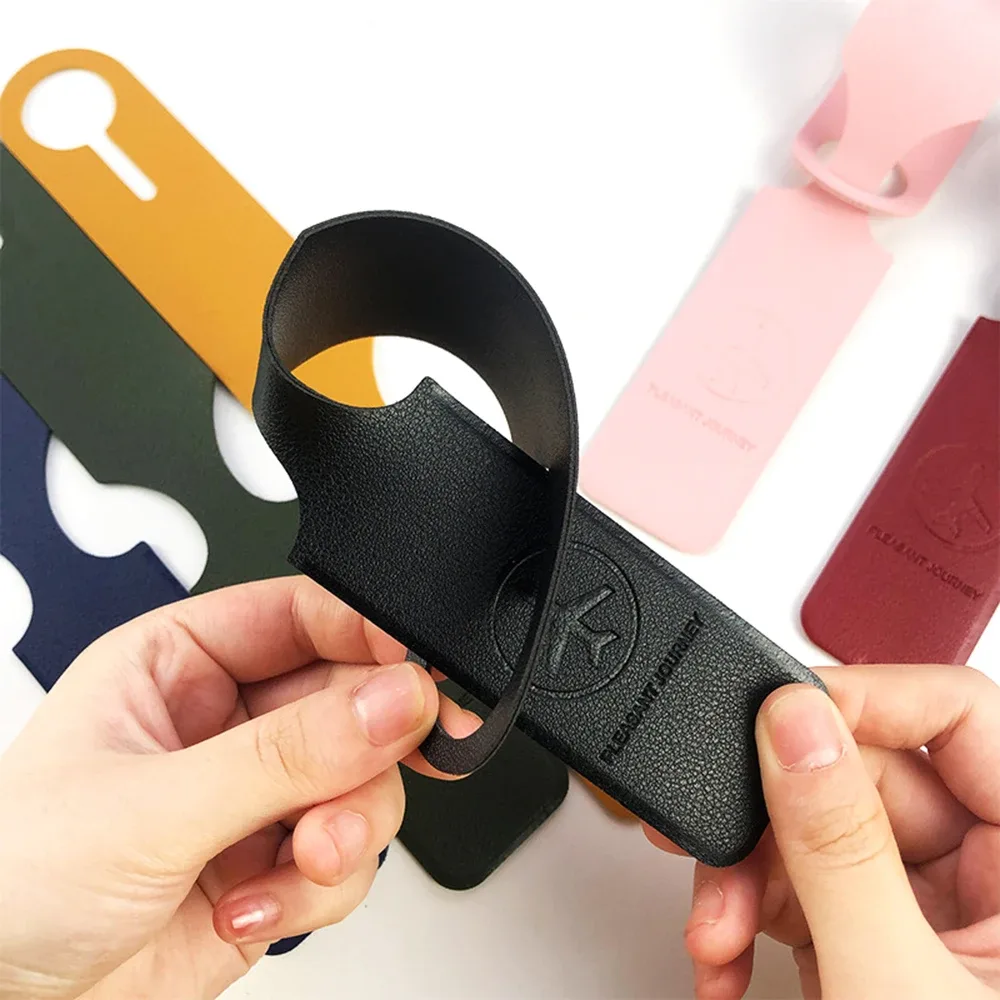 étiquette de bagage avec lettres personnalisées, petite adresse, avion, valise, identifiant, logo personnalisé, cadeau, accessoires de voyage