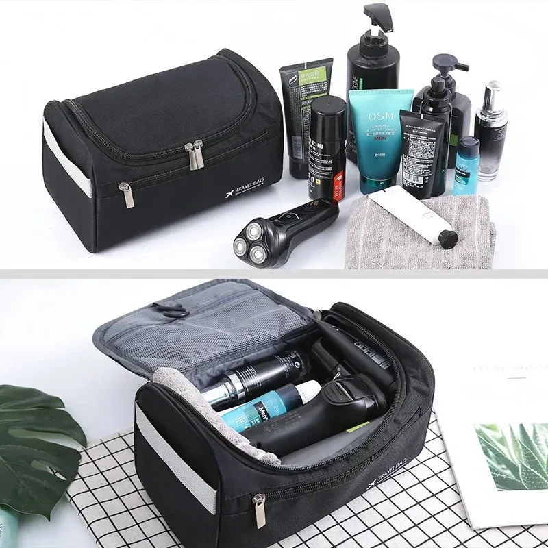 organisateur de trousse de toilette de voyage suspendue et kit dopp d'hygiène de salle de bain avec crochet pour accessoires de voyage articles de toilette salle de bain shav