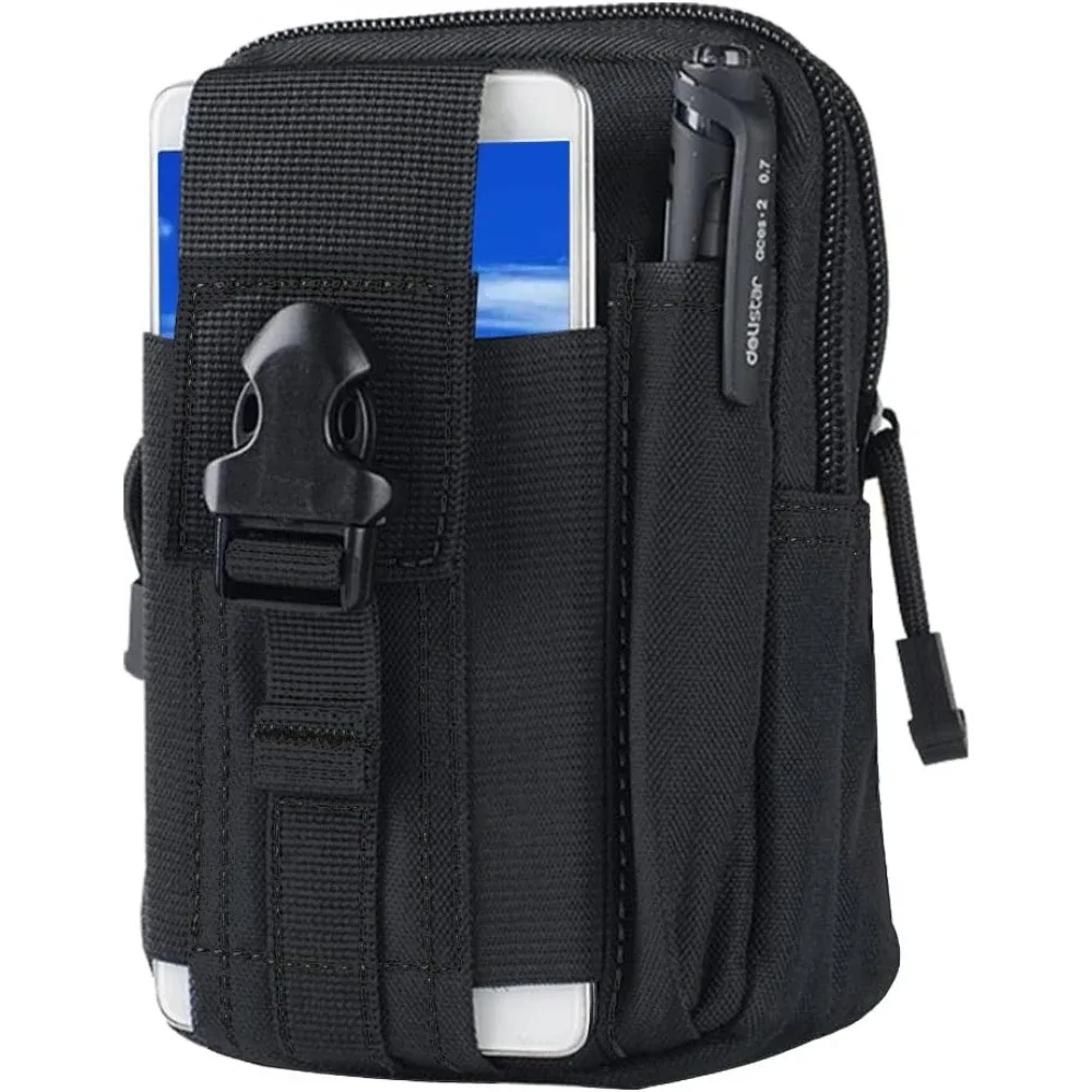 pochette tactique molle pour ceinture, sac de taille militaire, organisateur d'outils edc, étui pour téléphone, support pour hommes, randonnée en plein air, camping, chasse