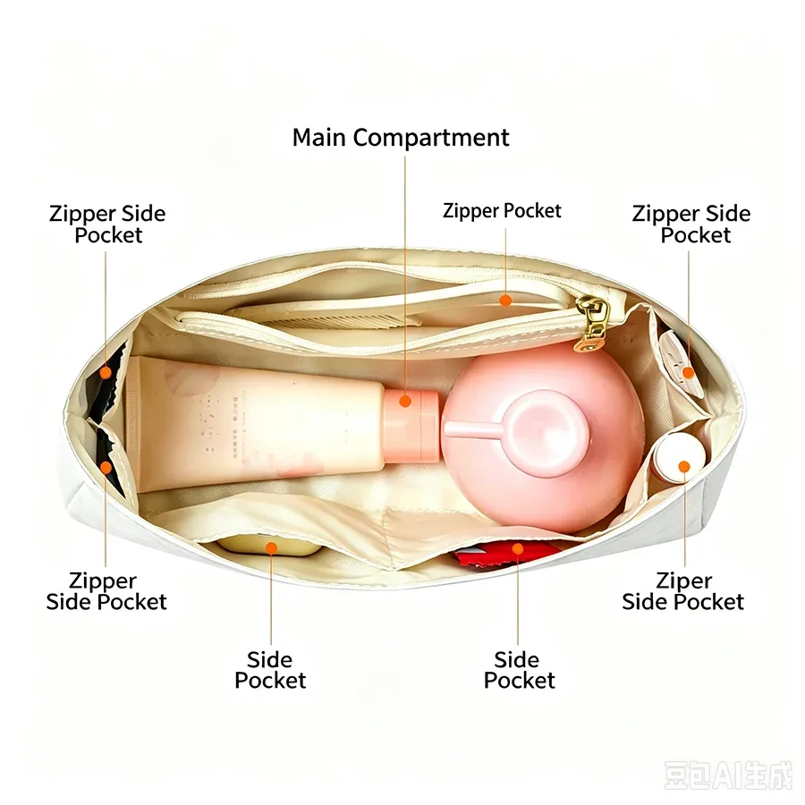 organisateur de sac pour loewe : insert de rangement durable et élégant pour sacs cadeaux, accessoires de modification intérieure