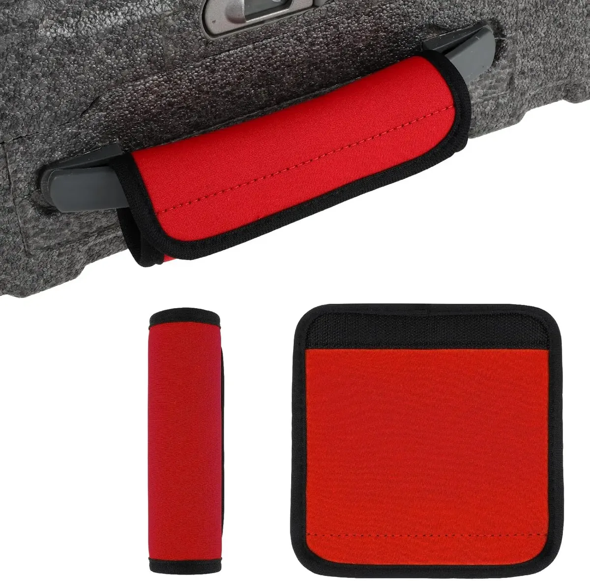 enveloppes de poignée de bagage pour valise, couvertures de poignée souples et confortables de couleur vive, enveloppes d'étiquette de bagage