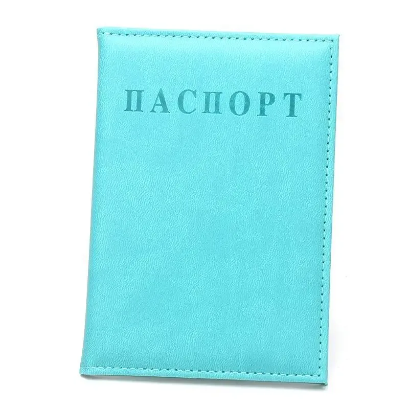 porte-passeport en cuir pu avec revêtement imperméable, plusieurs options de couleurs pour les voyages internationaux et les déplacements professionnels