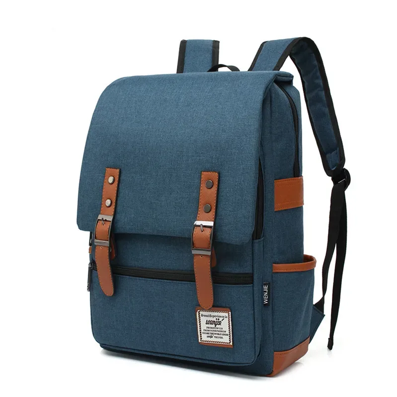 sac à dos vintage pour ordinateur portable de 16 pouces, sacs en toile pour femmes, sacs de voyage en toile pour hommes, sacs à dos décontractés rétro, sacs d'école pour adolescents