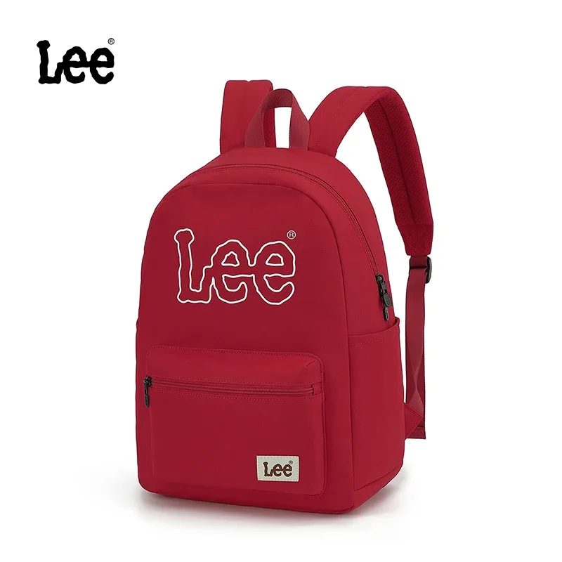 sac à dos lee classique noir unisexe pour étudiants, grande taille, décontracté, en nylon, pour ordinateur portable, pour femme et homme