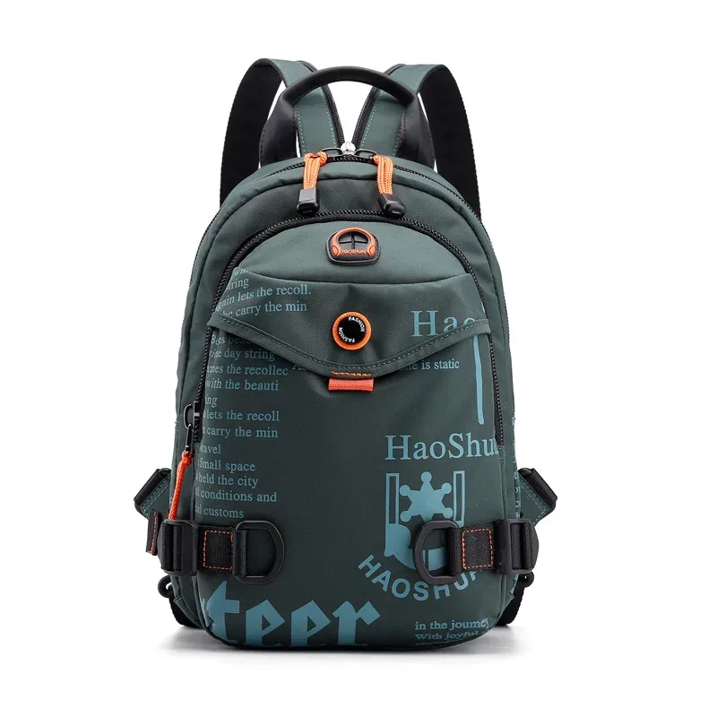 hommes petit sac à dos fronde poitrine sac militaire décontracté mode sport voyage escalade nylon mâle bandoulière un sac à bandoulière sacs à dos