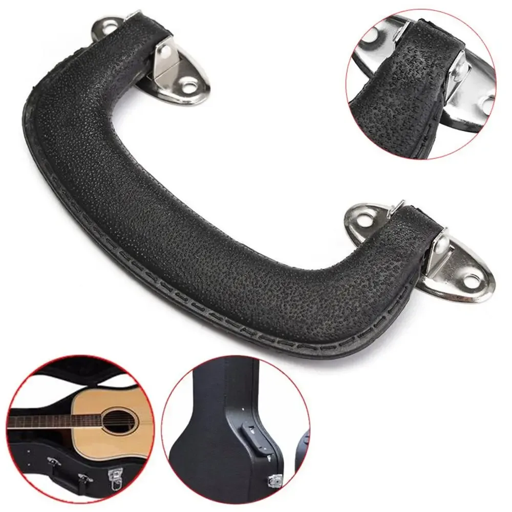 poignée de transport en plastique noir, 152mm, pour étui de guitare, valise de remplacement, poignée de bagage, accessoires de sac